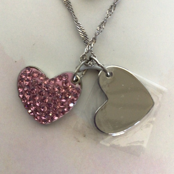 BELIEVE BY BRILLIANCE CRYSTAL HEART NECKLACE NWT - Picture 9 of 10
